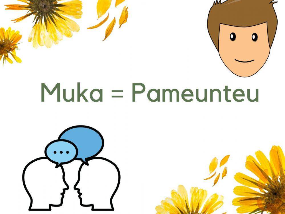 ilustrasi bahasa Sunda dari 'Muka'. (Dok. Pribadi/Miftahul Farohi)