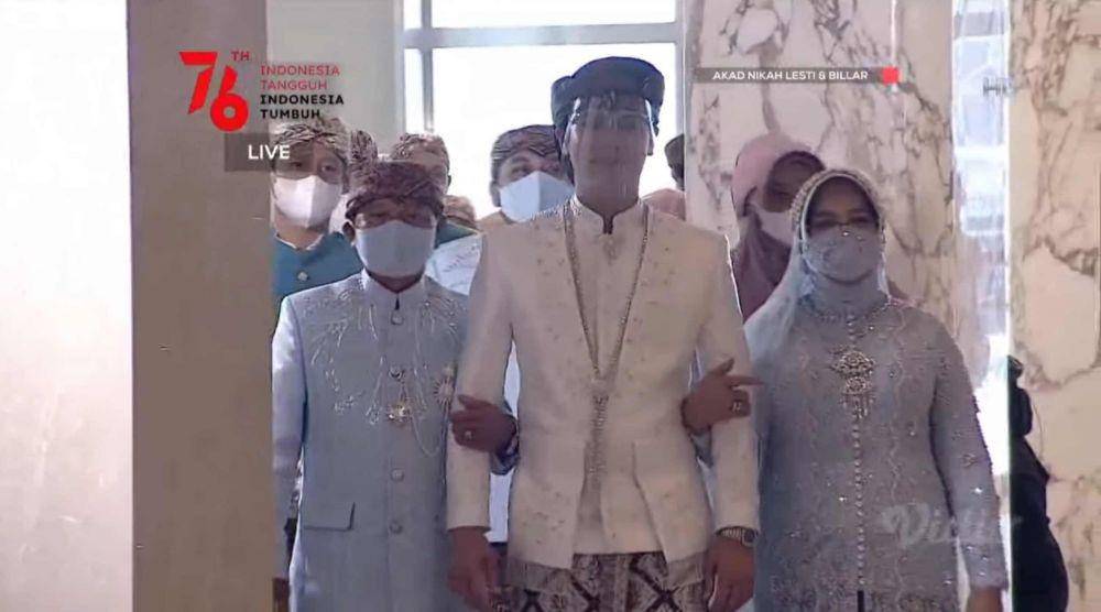 Pernikahan Lesti Kejora dan Rizky Billar (dok. Vidio.com/INDOSIAR/)
