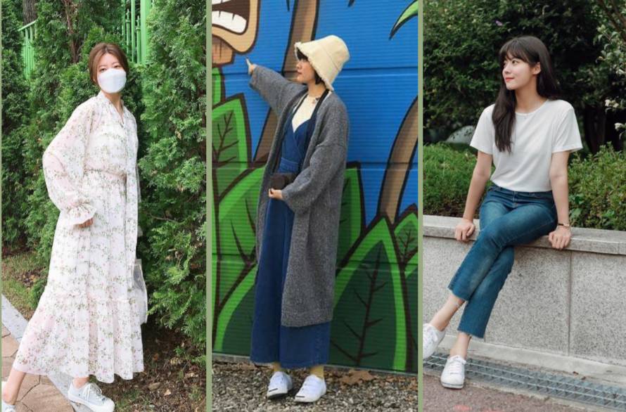 ootd sneakers Nam Ji Hyun (instagram.com/hyuniiiiiii_95917)