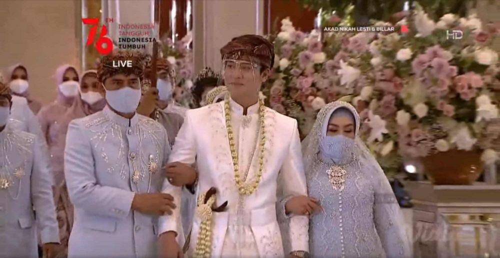 Pernikahan Lesti Kejora dan Rizky Billar (dok. Vidio.com/INDOSIAR/)