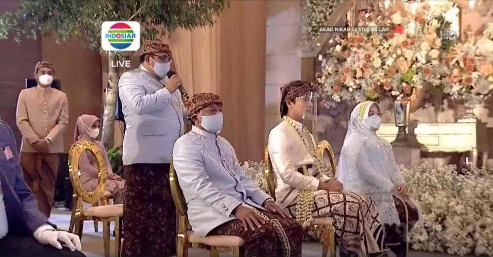 Pernikahan Lesti Kejora dan Rizky Billar (dok. Vidio.com/INDOSIAR/)