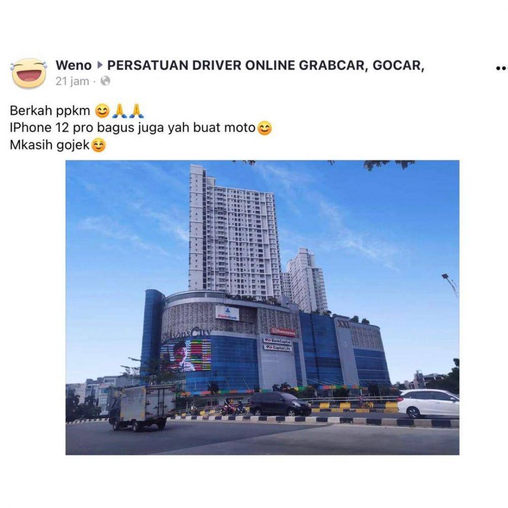 Ojol kena dampak PPKM. (instagram.com/dramaojol.id)