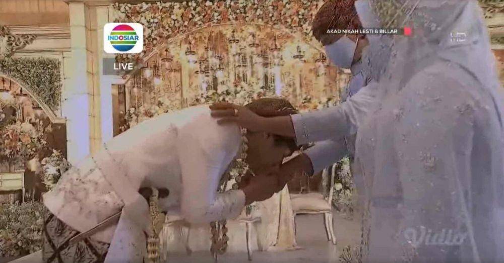Pernikahan Lesti Kejora dan Rizky Billar (dok. Vidio.com/INDOSIAR/)