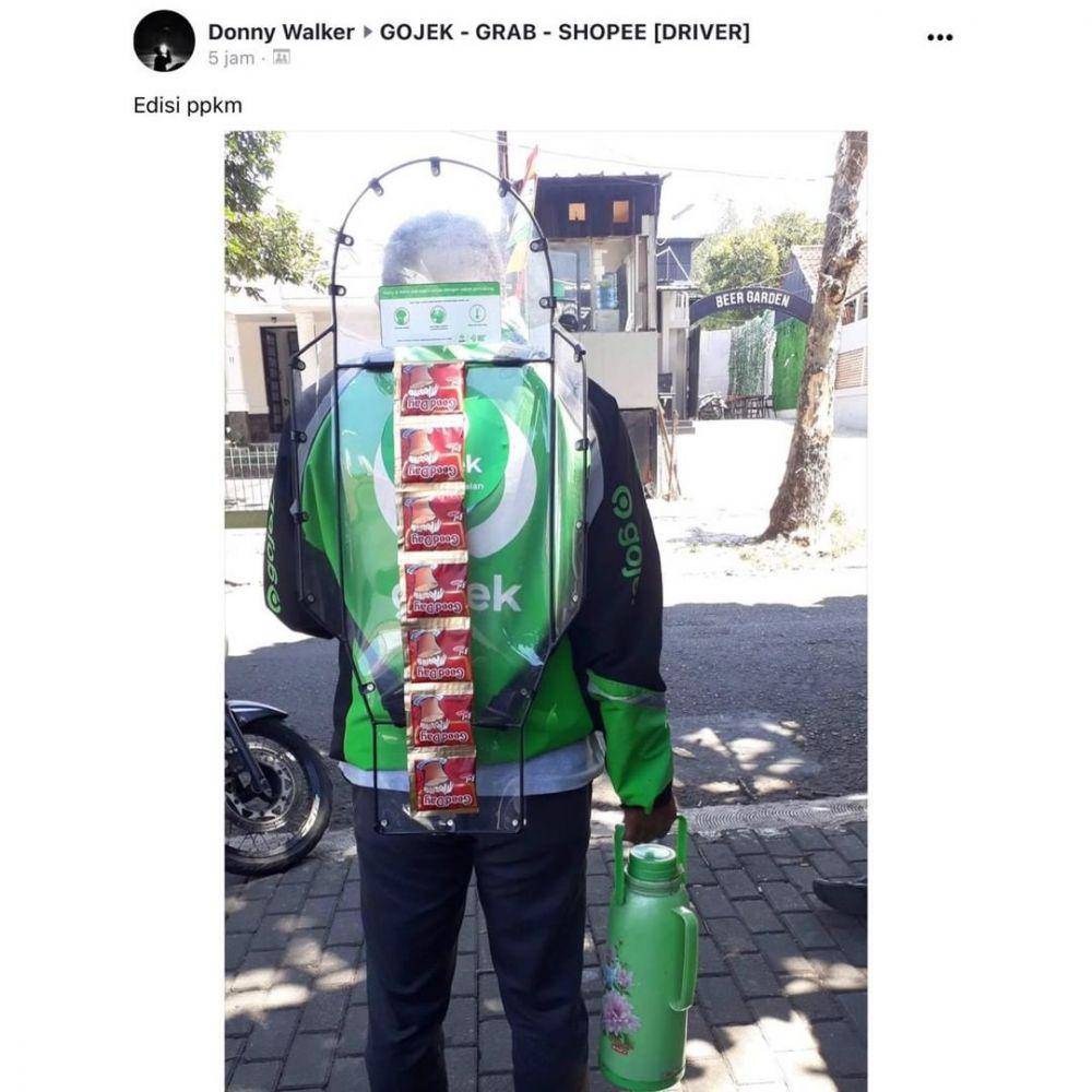 Ojol kena dampak PPKM. (instagram.com/dramaojol.id)