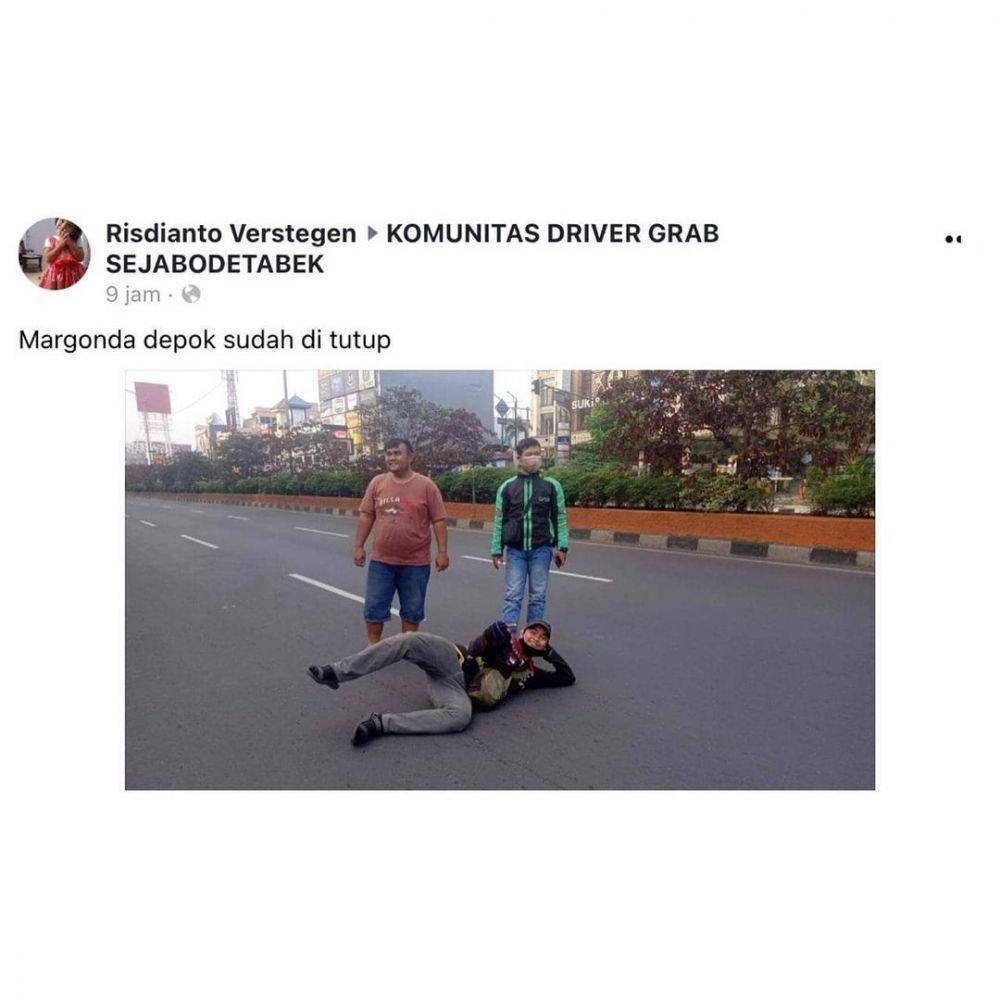 Ojol kena dampak PPKM. (instagram.com/dramaojol.id)