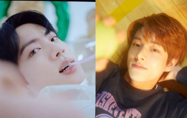 dari kiri ke kanan: Jin BTS dan Jake ENHYPEN (magazine.weverse.io)