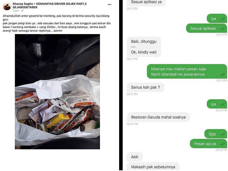 10 Momen Haru Pelanggan Tebarkan Kebaikan bagi Abang Ojol, Berkesan!
