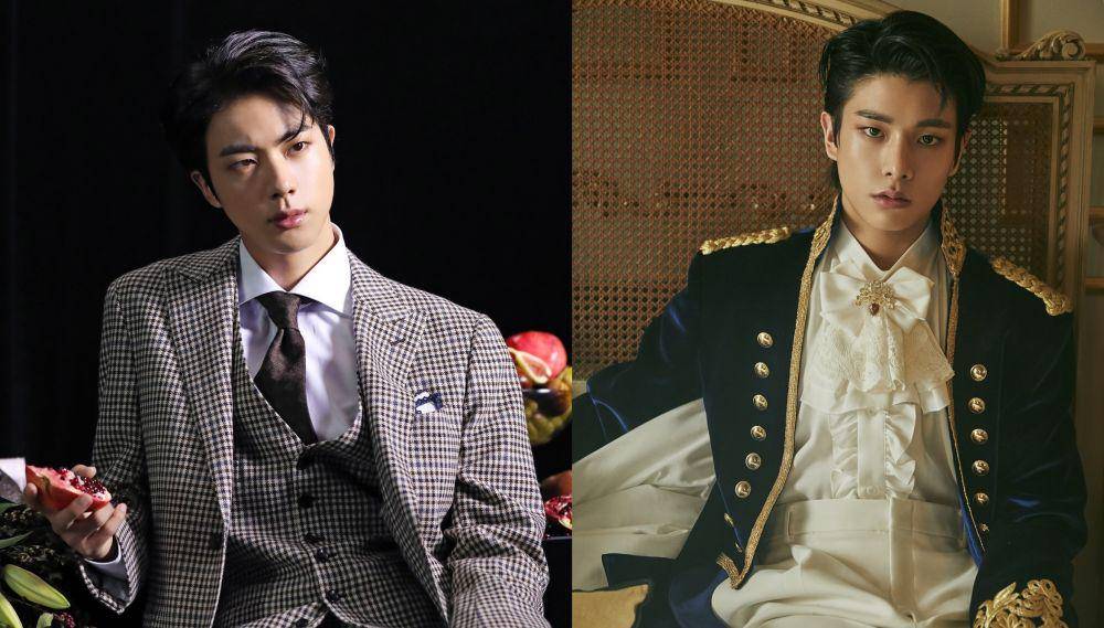 dari kiri ke kanan: Jin BTS dan Jake ENHYPEN (facebook.com/bangtan.official | facebook.com/BELIFTLAB)