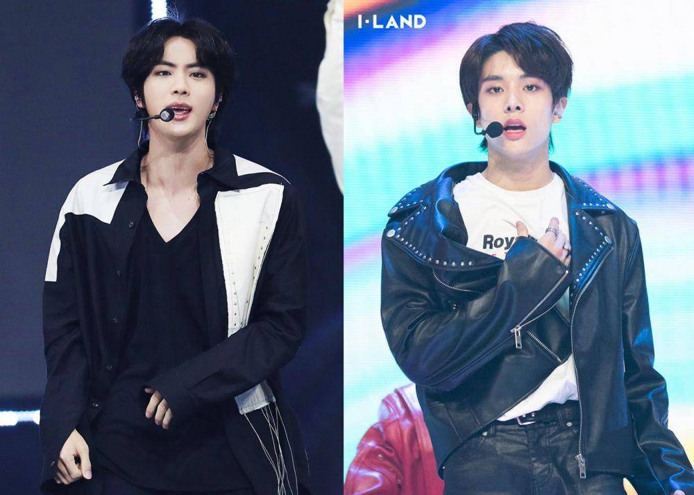 dari kiri ke kanan: Jin BTS dan Jake ENHYPEN (facebook.com/bangtan.official | facebook.com/mnetiland)