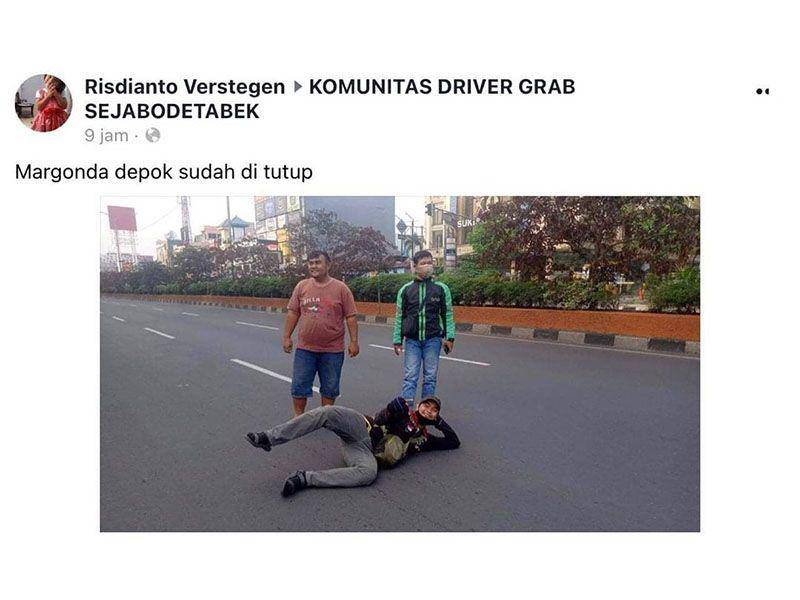 Ojol kena dampak PPKM. (instagram.com/dramaojol.id)