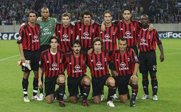 skuad AC Milan di musim 2005/06 (dailymail.co.uk)