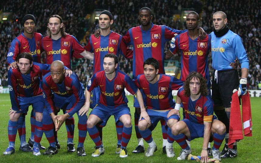 skuad Barcelona musim 2007/08 (telegraph.co.uk)