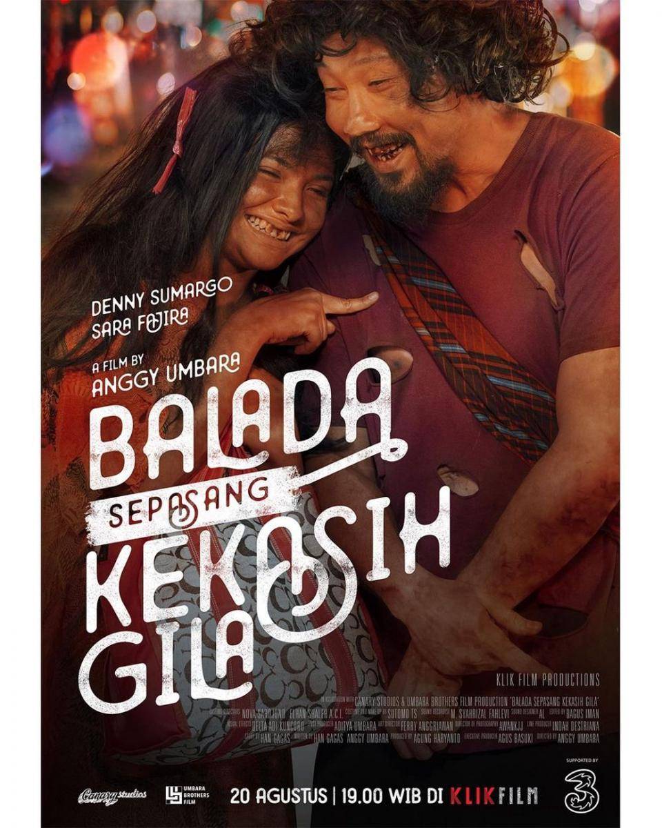 Sara Fajira dan Denny Sumargo dalam film Balada Sepasang Kekasih Gila (instagram.com/sarafajira)