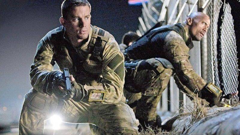 Channing Tatum (kiri) di G.I. Joe: Retaliation. Dok. Paramount