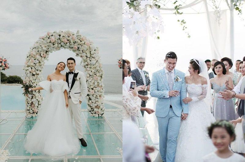 10 Potret Artis yang Lakukan Pemberkatan Nikah di Bali, Bikin Haru!