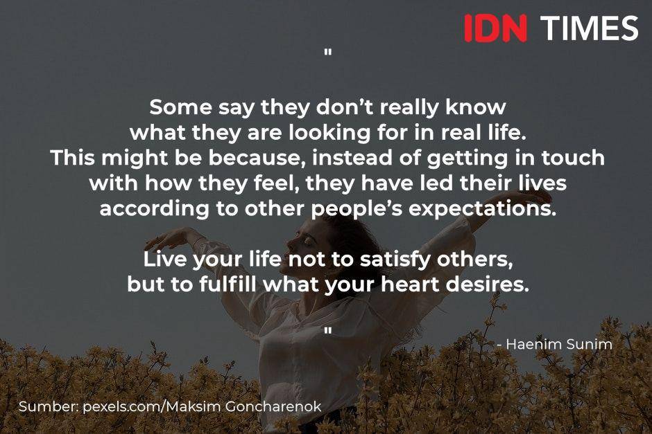 Quotes Haenim Sunim (IDN Times/Adyaning Raras)