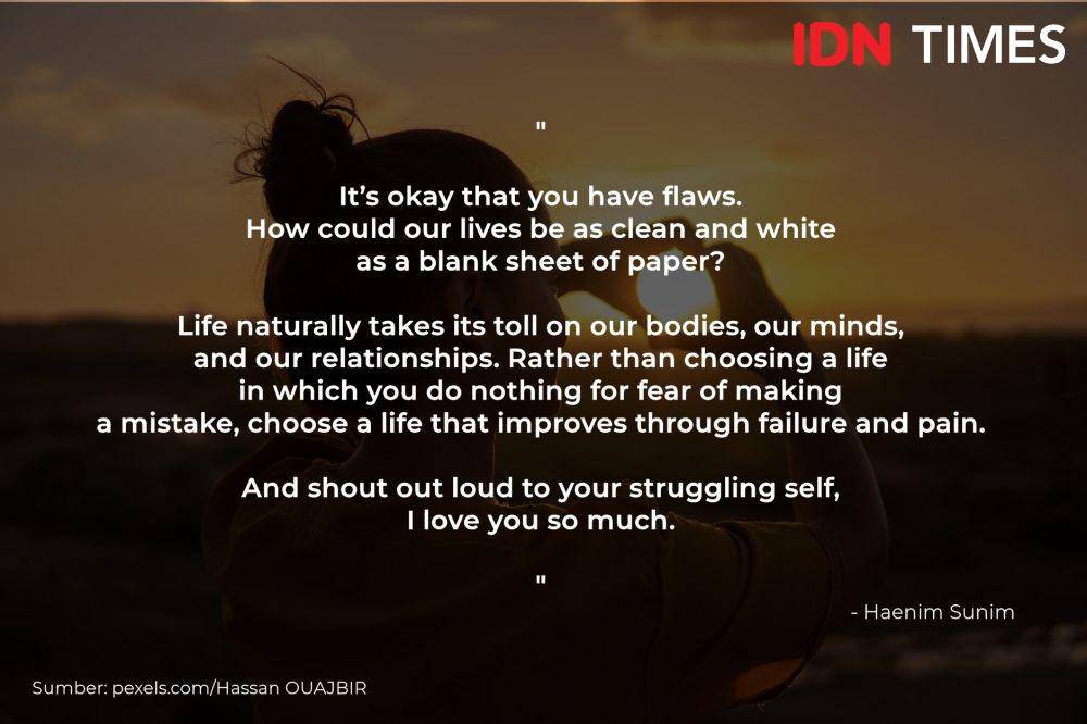 Quotes Haenim Sunim (IDN Times/Adyaning Raras)