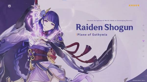 ilustrasi Raiden Shogun (dok. miHoYo/Genshin Impact)