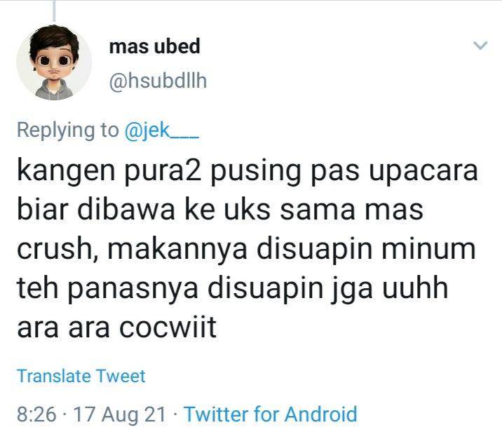 cerita warganet saat pura-pura pingsan (tangkapanlayartwitter/masubed)