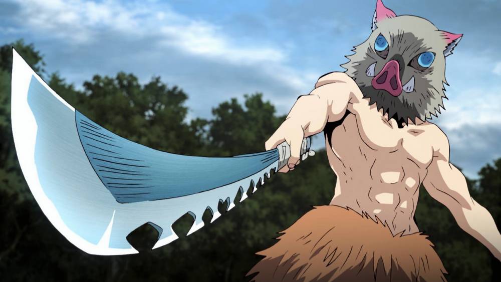 potret karakter Inosuke Hashibira