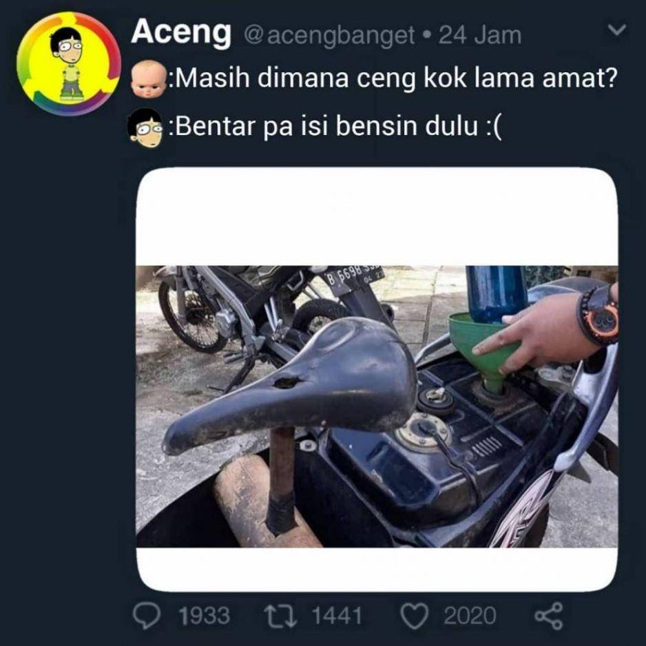 meme modifikasi motor (instagram.com/acengbanget)
