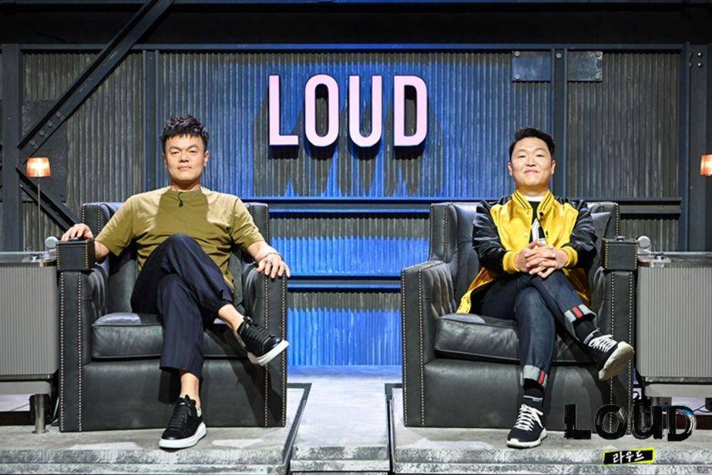 Park Jin Young dan PSY di acara LOUD (programs.sbs.co.kr)