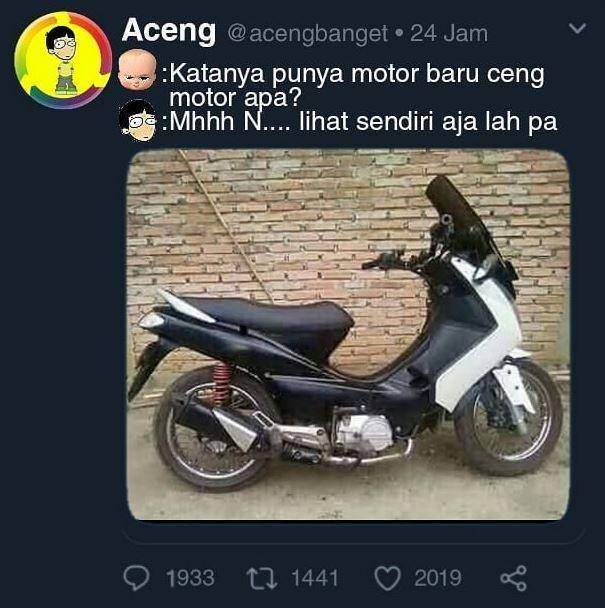 meme modifikasi motor (instagram.com/acengbanget)
