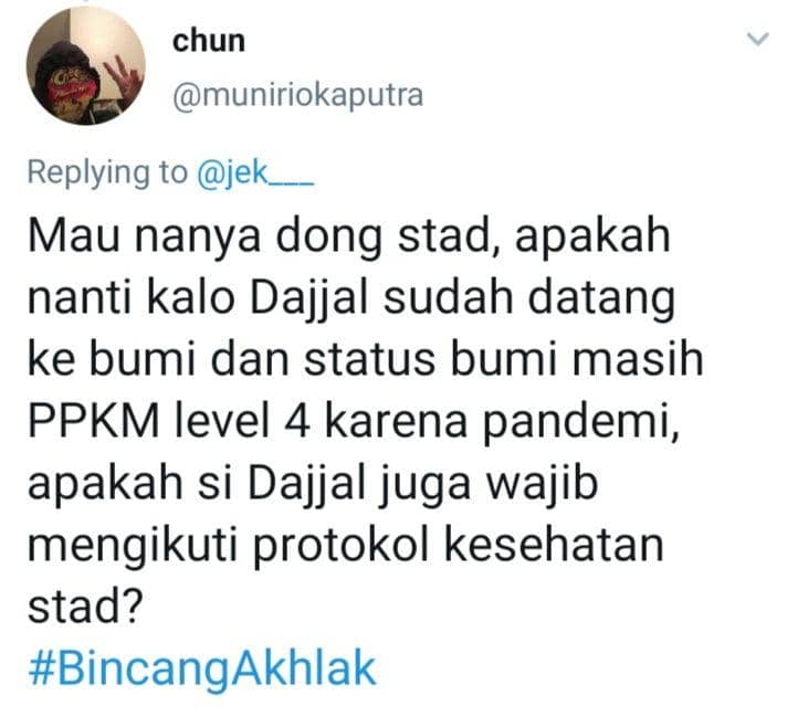 pertanyaan nyeleneh warganet (tangkapanlayartwitter/chun)