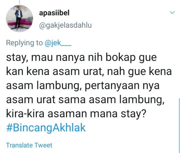 pertanyaan nyeleneh warganet (tangkapanlayartwitter/apasiibel)