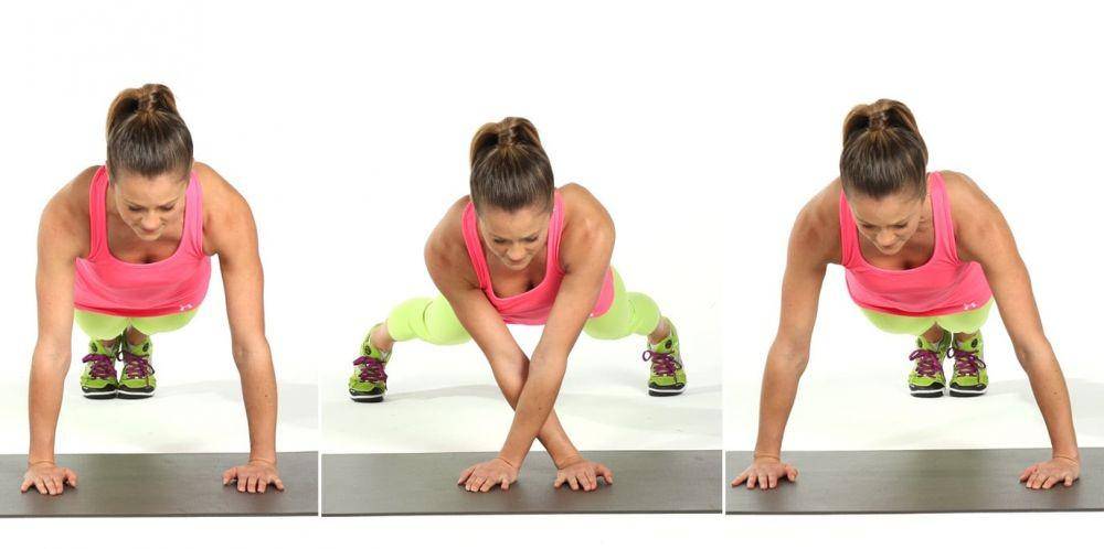 ilustrasi plank berjalan (popsugar.com)