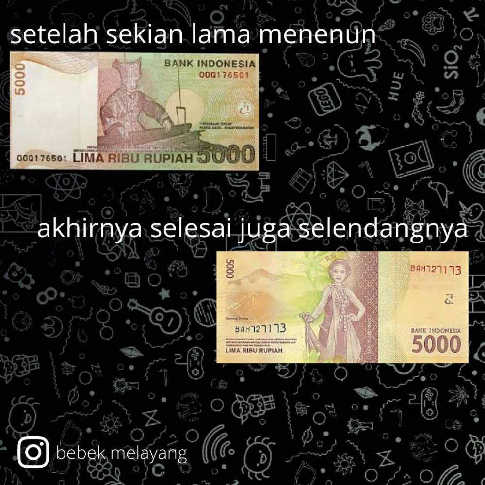 meme uang (instagram.com/radithyashakti)