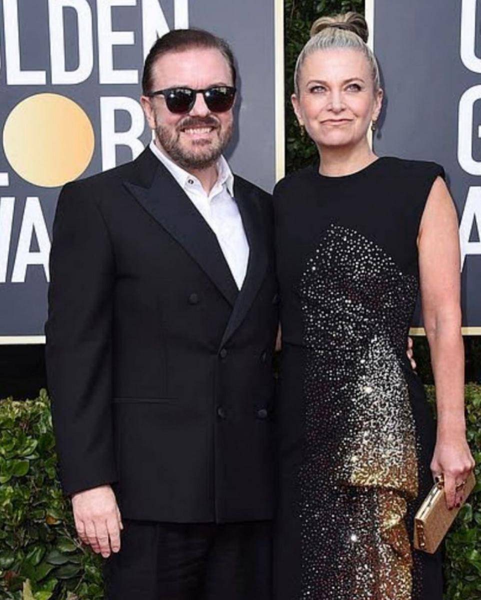 Jane Fallon dan Ricky Gervais (instagram.com/janefallon2)