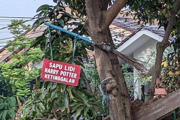 tulisan nyeleneh di pohon (instagram.com/awreceh.id)