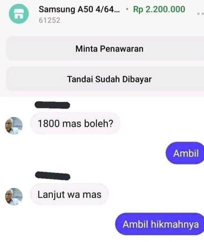 Nawar Harga Bikin Ngakak (instagram.com/receh.id)
