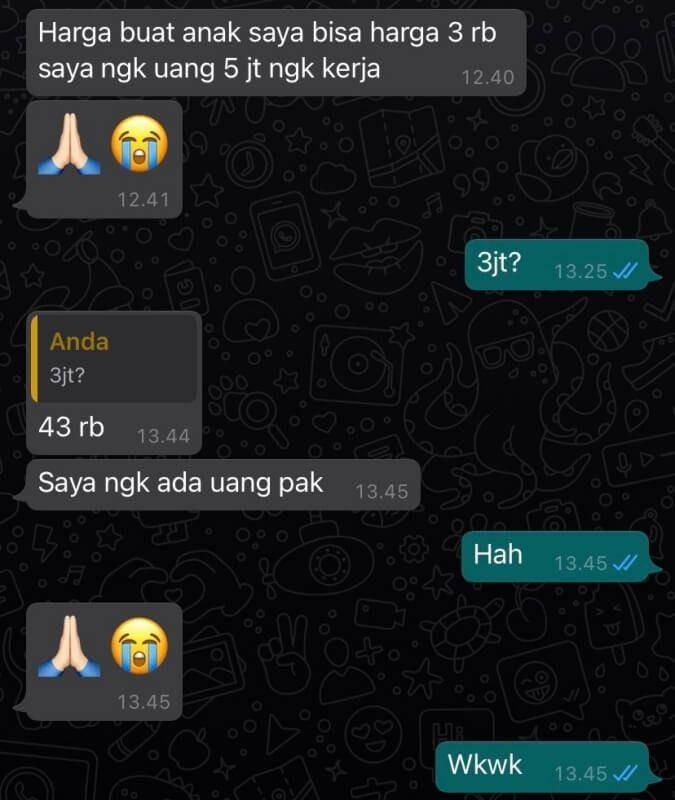 Nawar Harga Bikin Ngakak (twitter.com/maheeennnnnn)