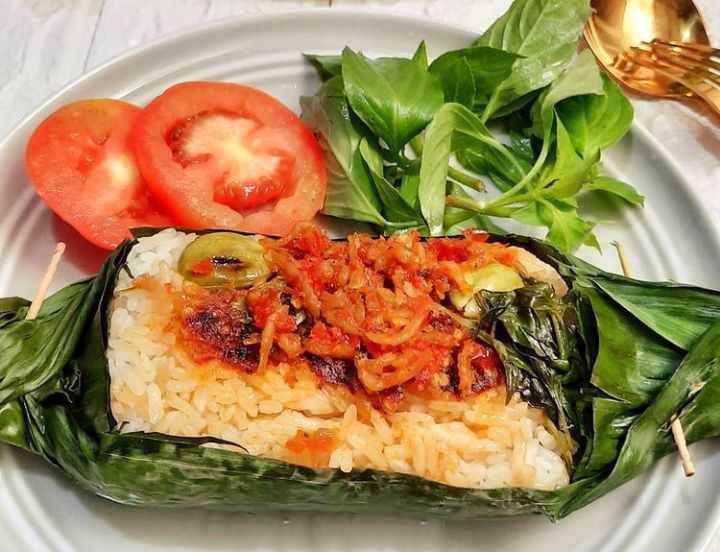 Ilustrasi nasi bakar teri (instagram.com/juniwati.chen)