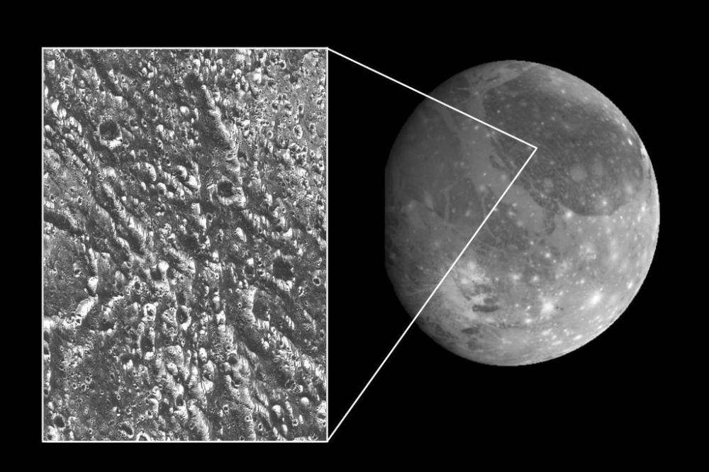 galileo regio, area terbesar dan tergelap Ganymede (jpl.nasa.gov)