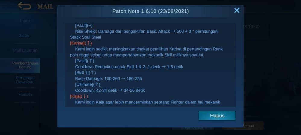 6 Hero Ini Dapat Buff yang Signifikan di Patch 1.6.10, Makin Kuat!
