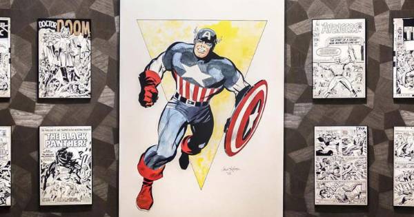 lukisan captain America (disneylandparis.com)