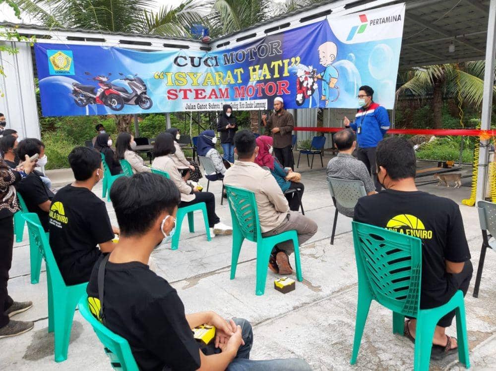 Pembukaan steam motor difabel “Isyarat Hati” di Bandar Lampung. (IDN Times/Istimewa).