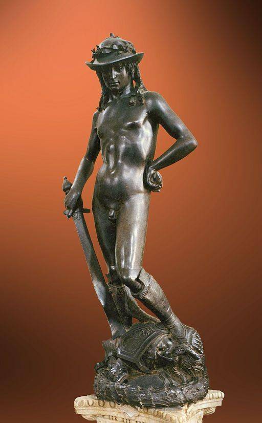 Patung "David" karya Donatello. (italianrenaissance.org)