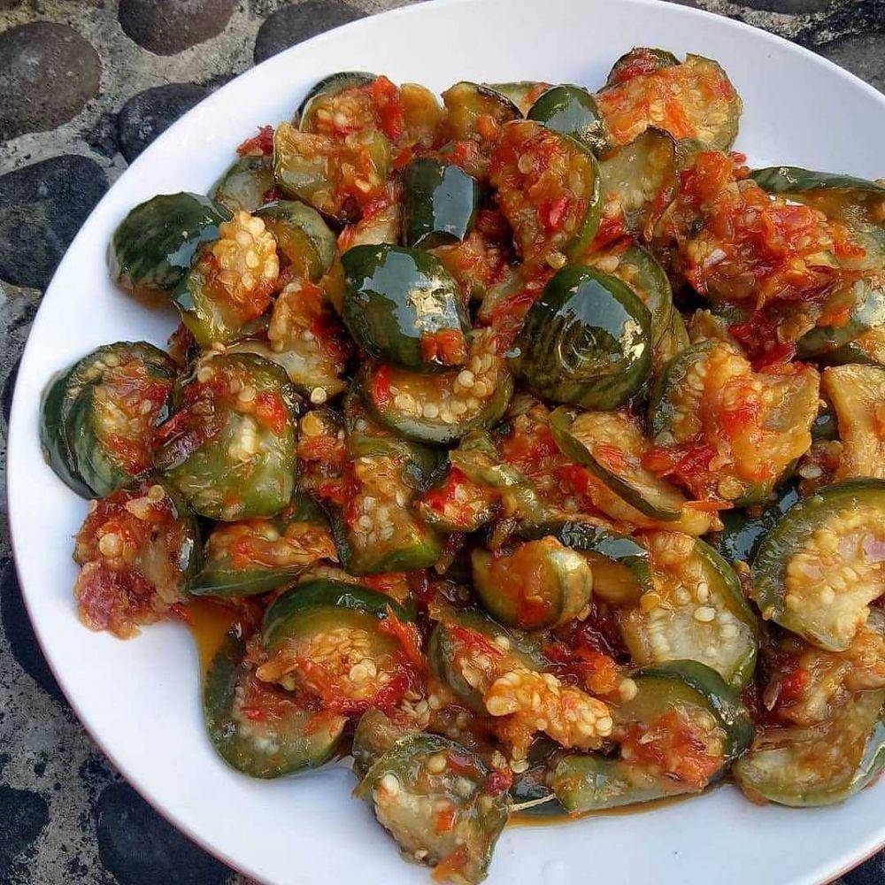 Sambal bajak terong (instagram.com/masaksimplepraktis)