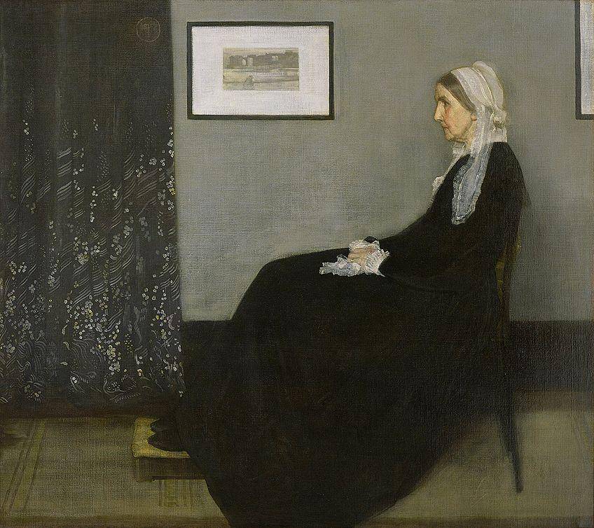 lukisan Whistler’s Mother (dok. Musée d'Orsay, Paris, Prancis via artincontext.org)