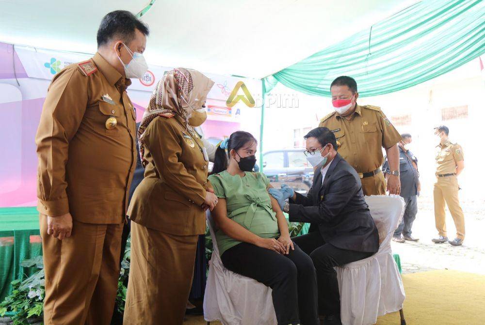 Vaksinasi COVID-19 ibu hamil di Provinsi Lampung (IDN Times/Istimewa)