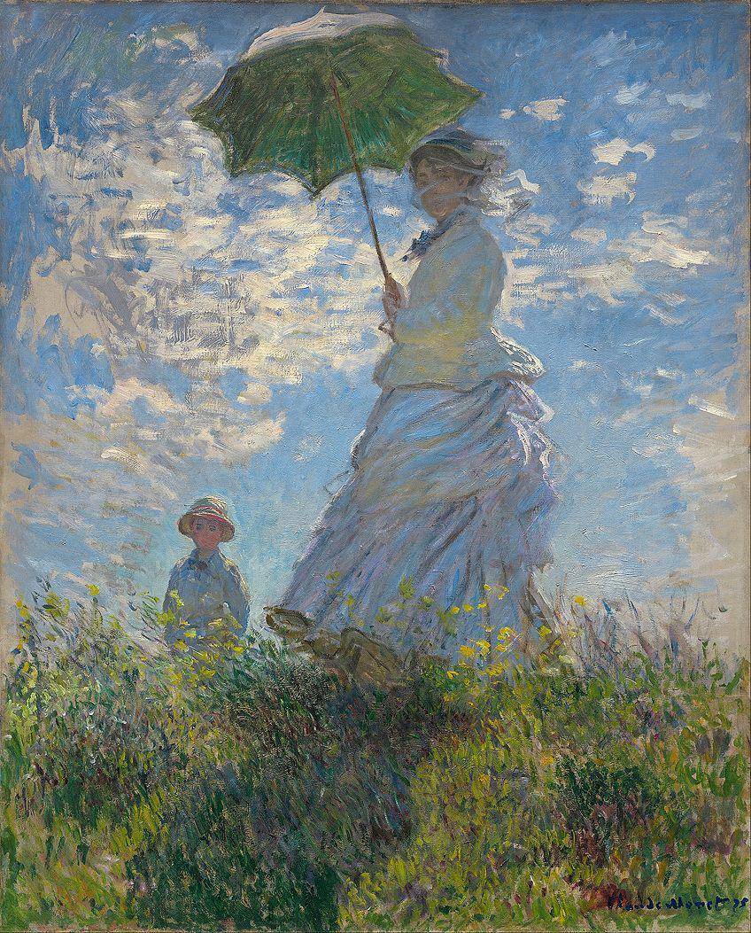 lukisan Woman With a Parasol (dok. National Gallery of Art, Washington DC, AS via artincontext.org)