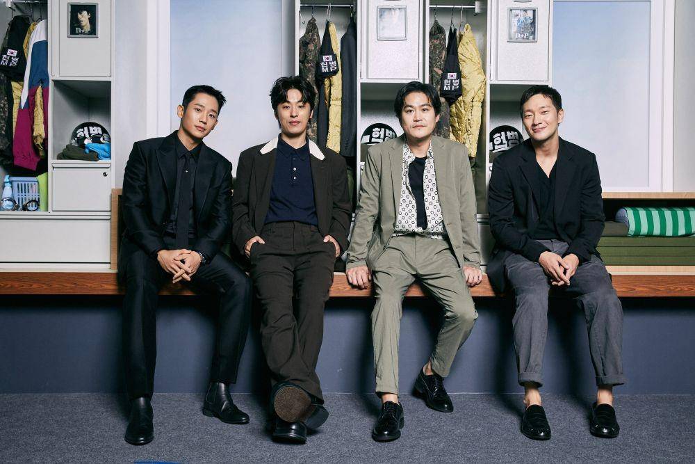 Jung Hae In, Koo Kyo Hwan, Kim Sung Kyun, dan Son Seok Koo (dok. Netflix)
