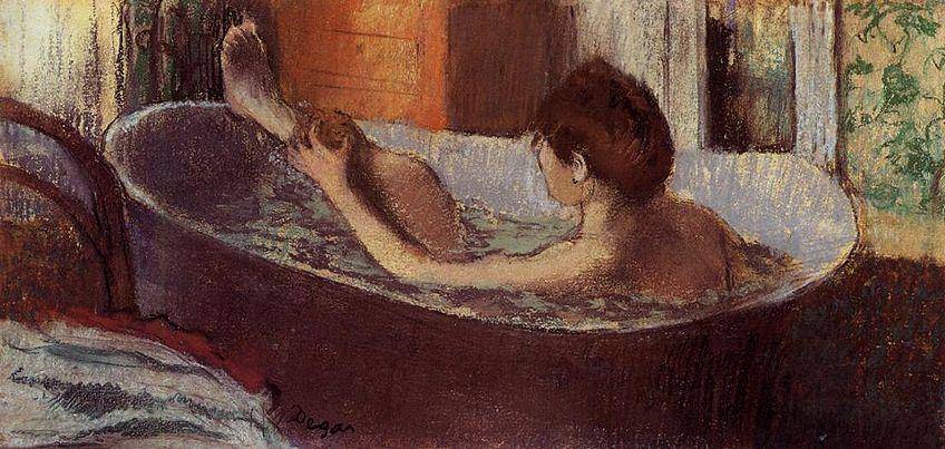 lukisan Woman in her Bath, Sponging her Legs (dok, Musée d'Orsay, Paris, Prancis via artincontext.org)