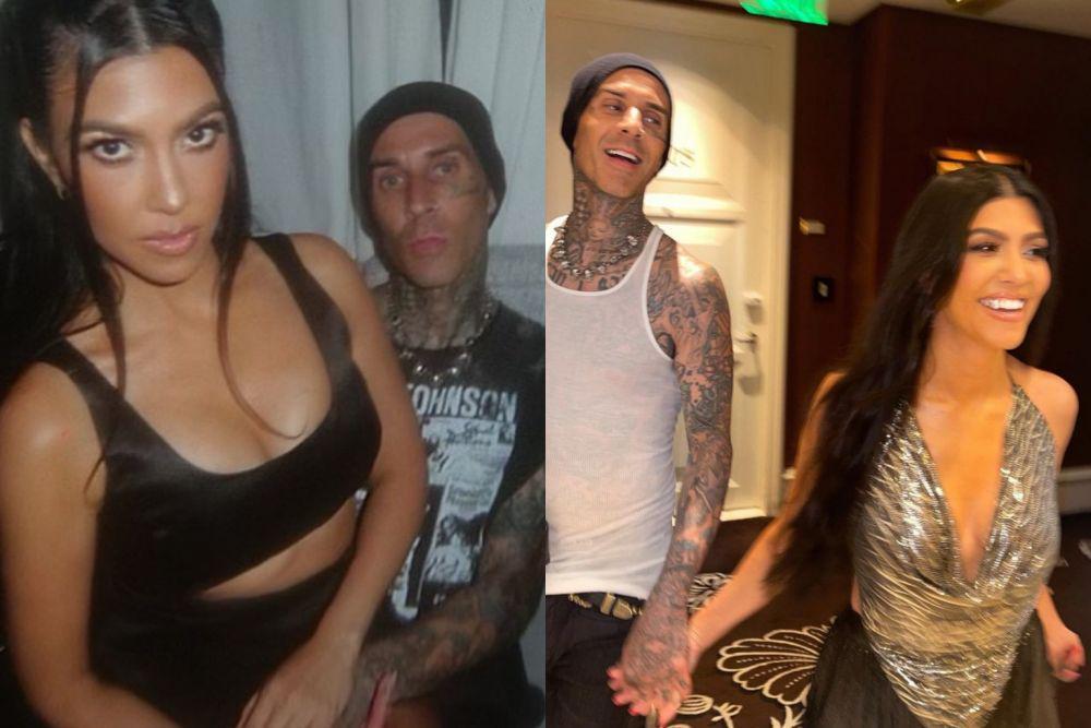 Makin Mesra, 9 Potret Romantis Kourtney Kardashian dan Travis Barker