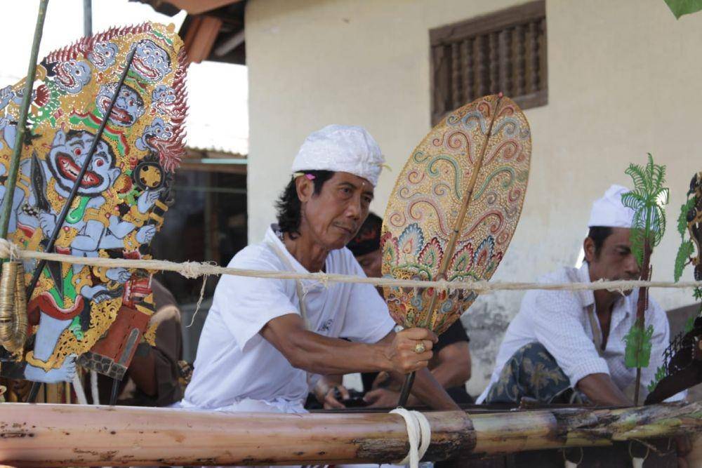 Ida Nyoman Sugata, dalang dari Kabupaten Karangasem. (Dok.Ida Nyoman Sugata)