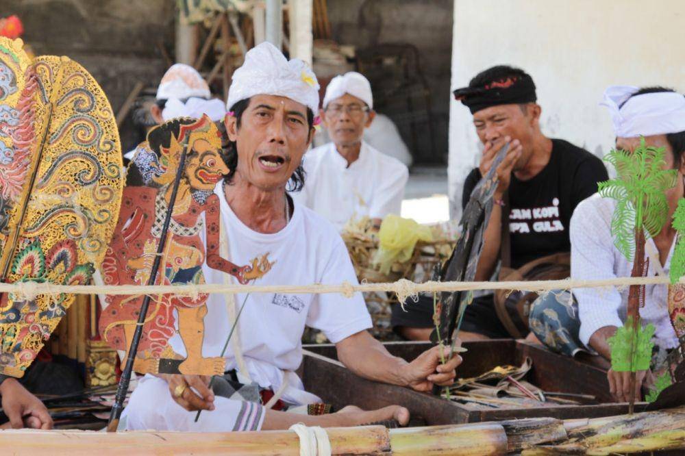 Ida Nyoman Sugata, dalang dari Kabupaten Karangasem. (Dok.Ida Nyoman Sugata)